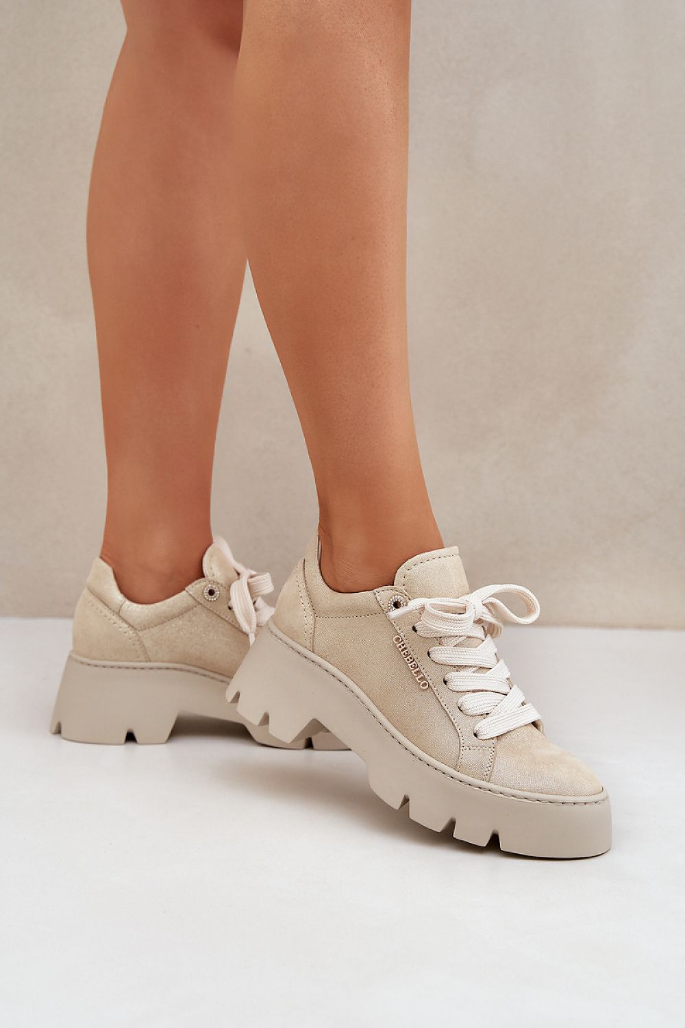   Buty Sportowe Model CheBello 4632 Gold - Step in style 