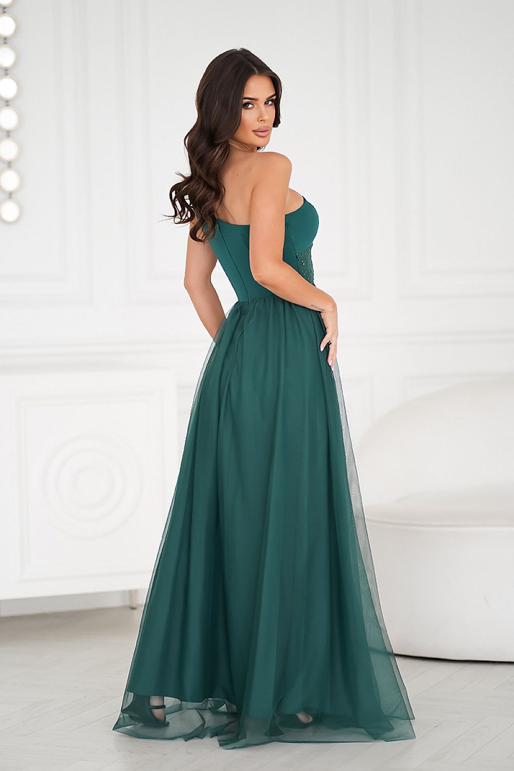  Sukienka Model 323-13 Bottle Green - Bicotone 