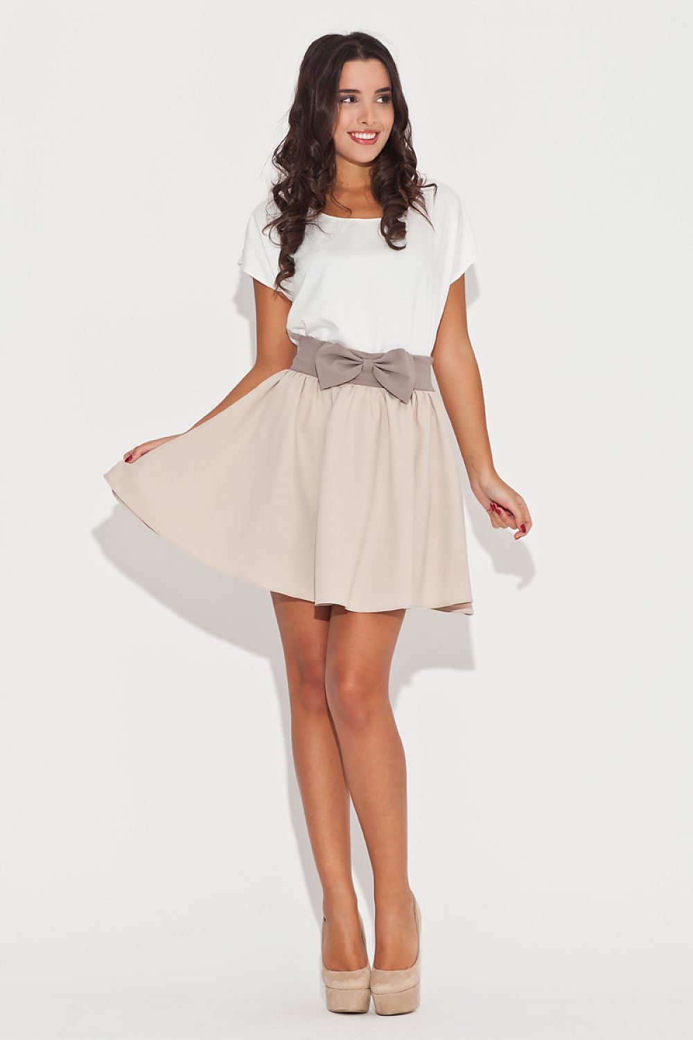  Spódnica Model K056 Beige - Katrus 