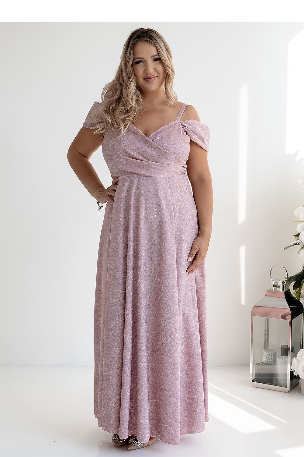  Sukienka Model Walentina Lux 001117. Dirty Pink - With You 