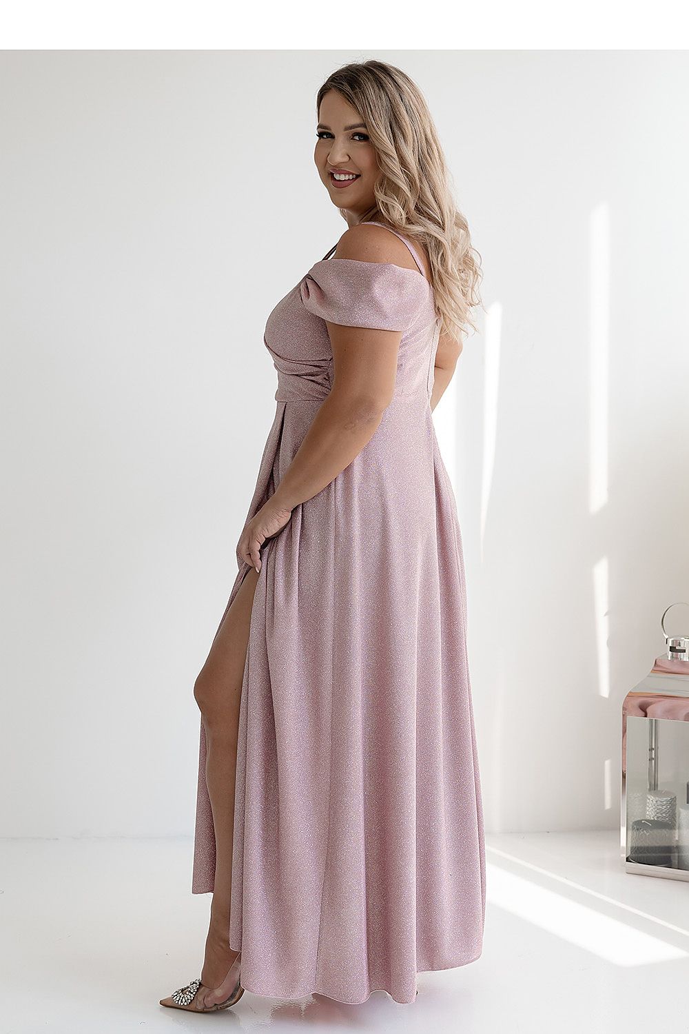  Sukienka Model Walentina Lux 001117. Dirty Pink - With You 