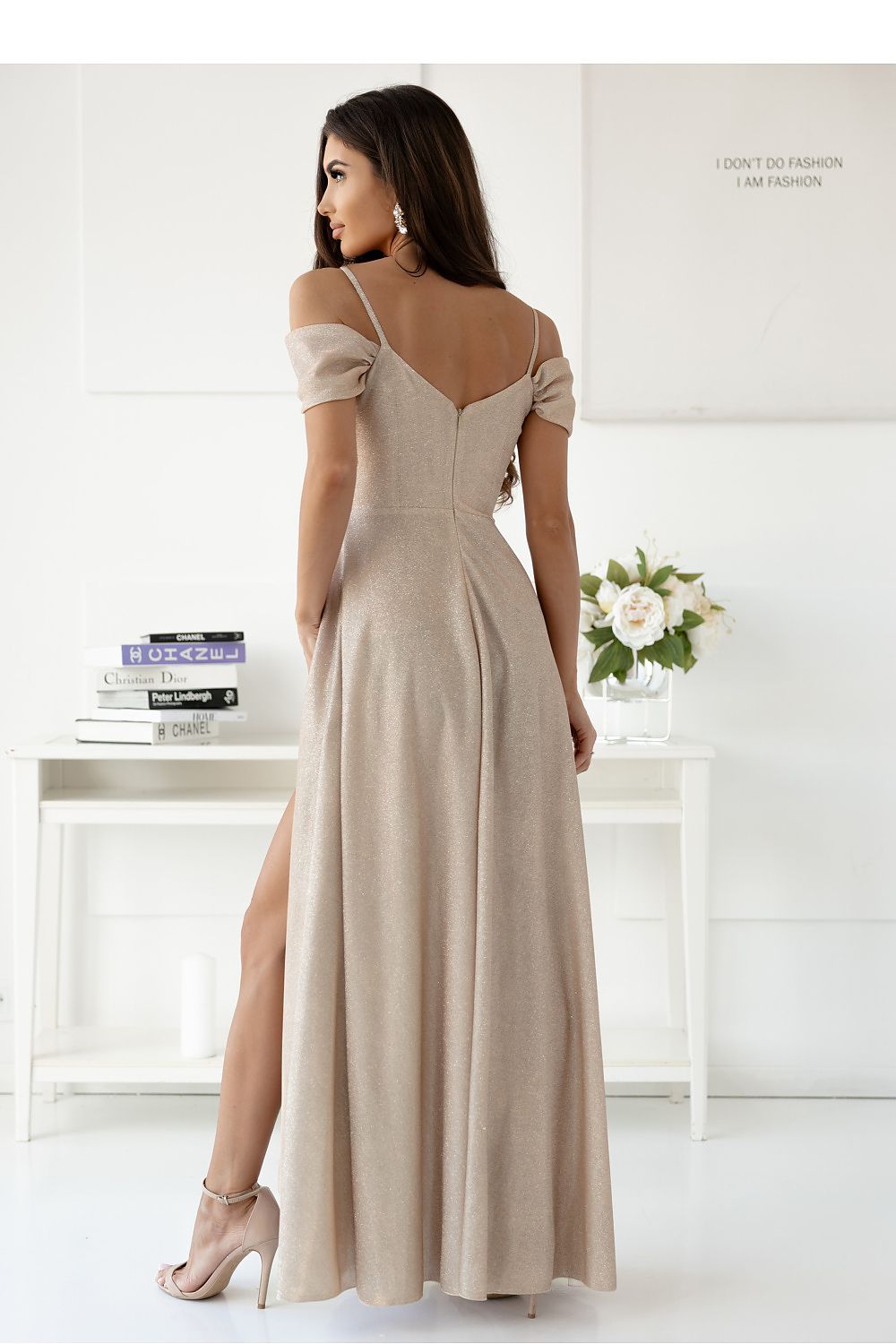  Sukienka Model Walentina Lux 001117. Gold - With You 