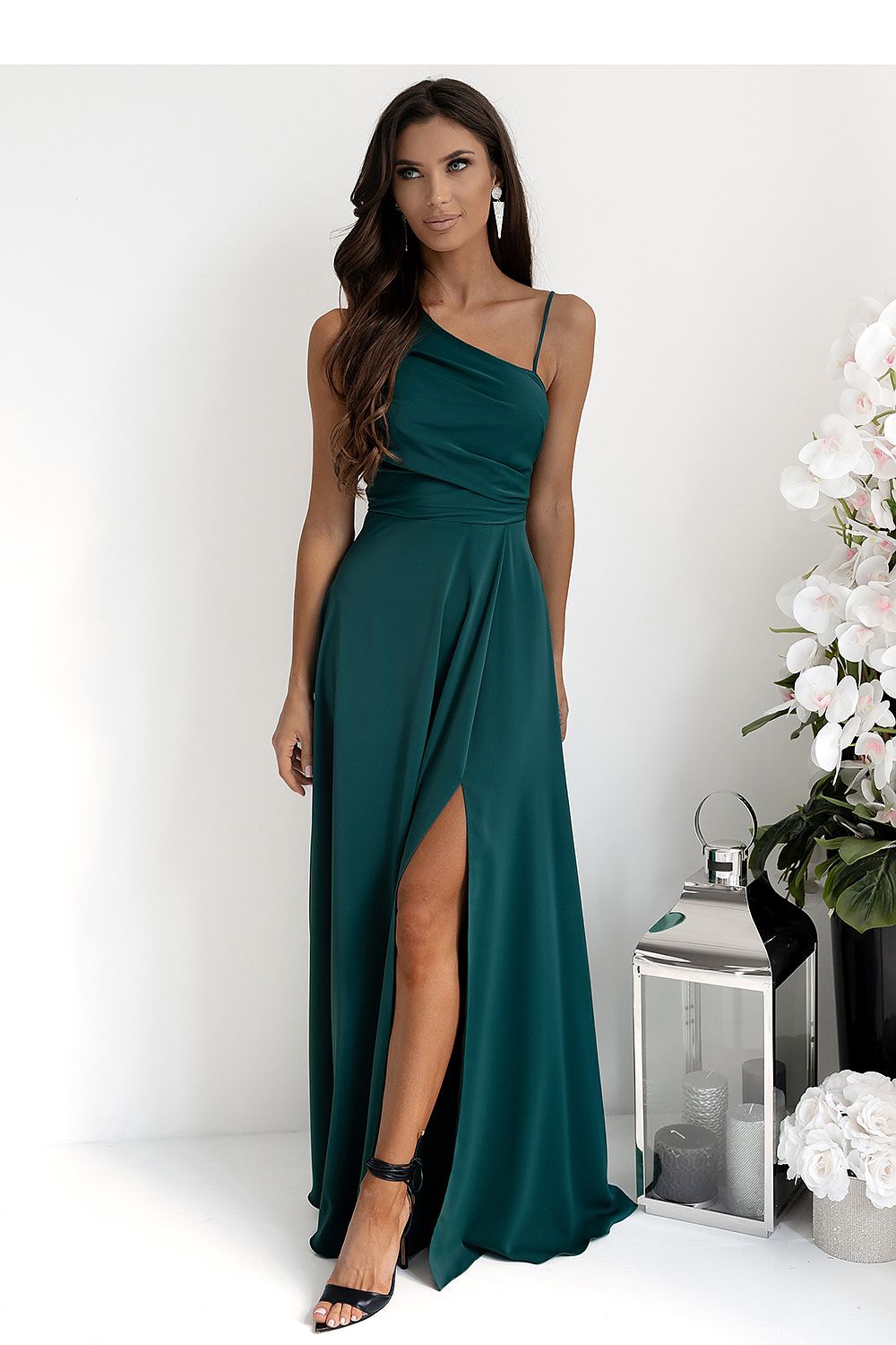  Sukienka Model Monako 001420. Bottle Green - With You 