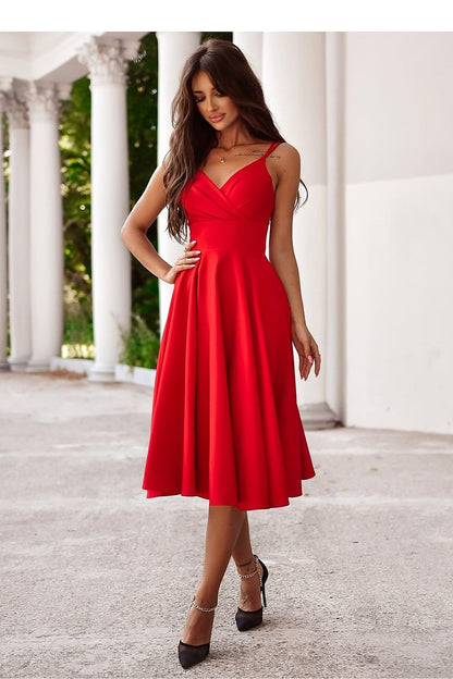  Sukienka Model Tifani 7/8 001140. Red - With You 
