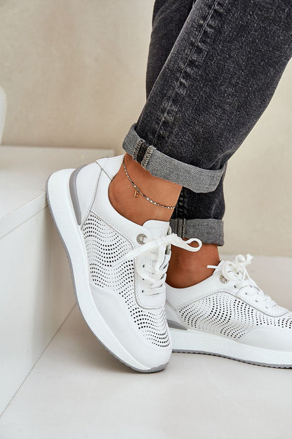   Buty Sportowe Model S.Barski LR51-551 White - Step in style 