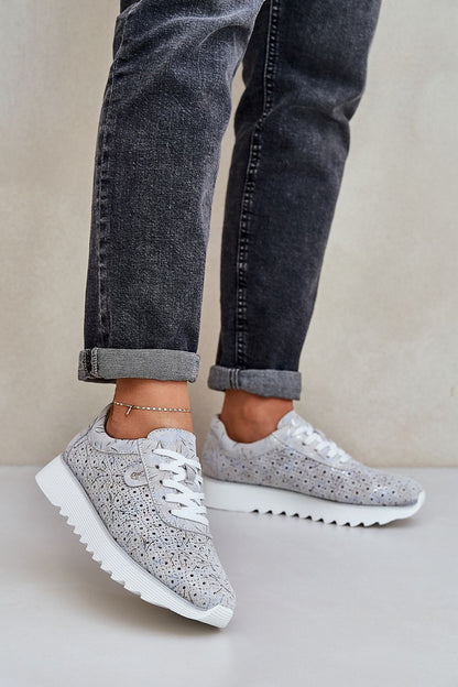   Buty Sportowe Model DA LR51-635 Silver - Step in style 