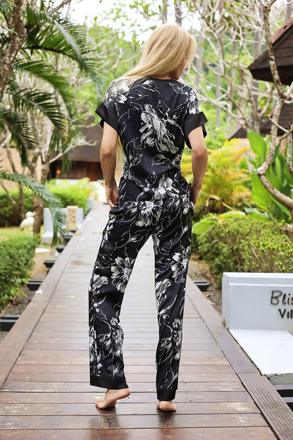  Piżama Komplet Model Alicudi satyna Glamour - Kalimo 