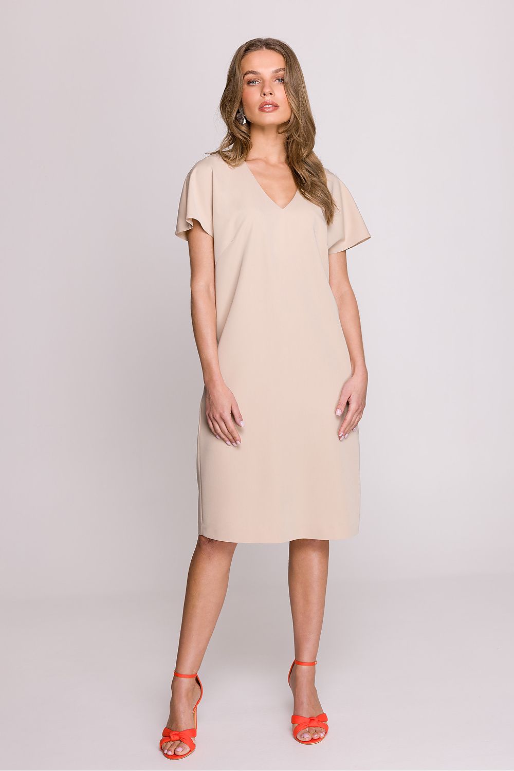  Sukienka Model S392 Beige - Stylove 