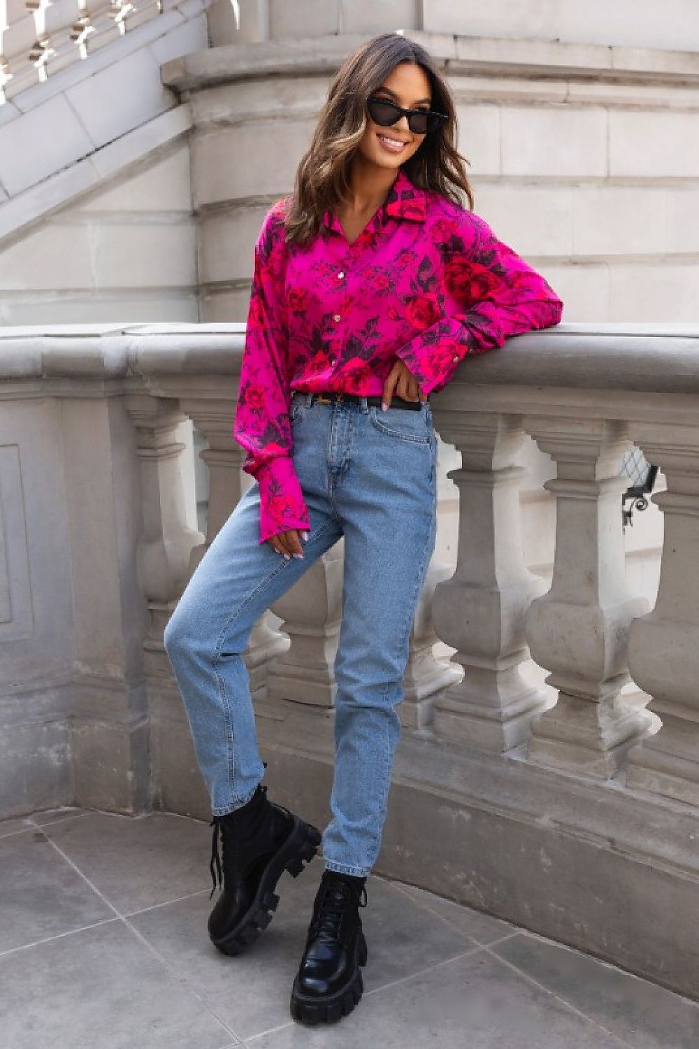   Koszula Damska Model Maddie 100479378 Floral - LaBalancia 