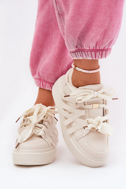   Buty Sportowe Model Penolle 8927 Beige - Step in style 