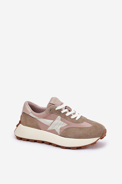   Buty Sportowe Model Vinceza 66720 Beige - Step in style 