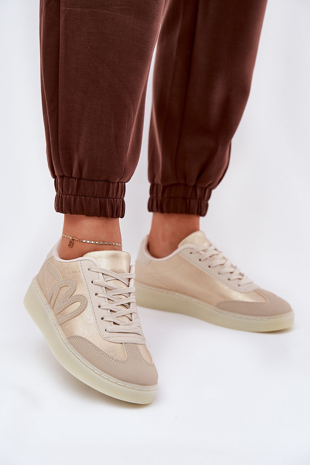   Buty Sportowe Model Iladira C2038-3 Beige - Step in style 