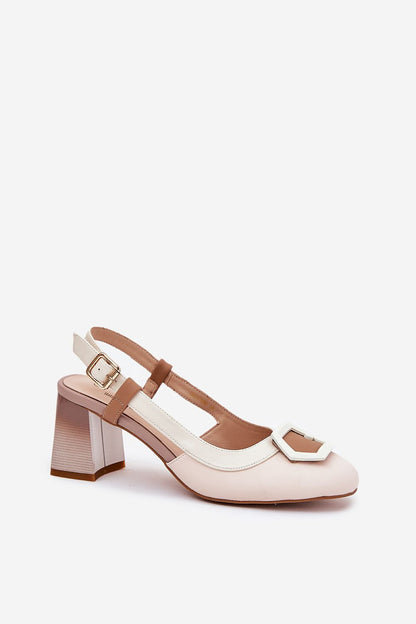  Sandały Model DA CR51-569 Beige - Step in style 