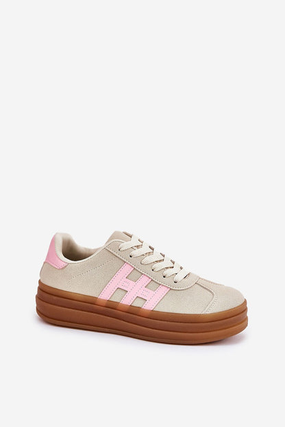   Buty Sportowe Model Syliyana 25SP26-9089 Beige - Step in style 