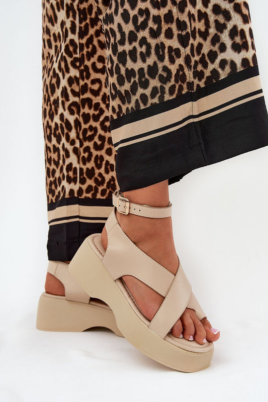  Sandały Model Tenzorus WS-001 Beige - Step in style 