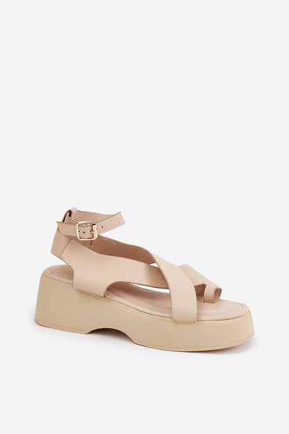  Sandały Model Tenzorus WS-001 Beige - Step in style 