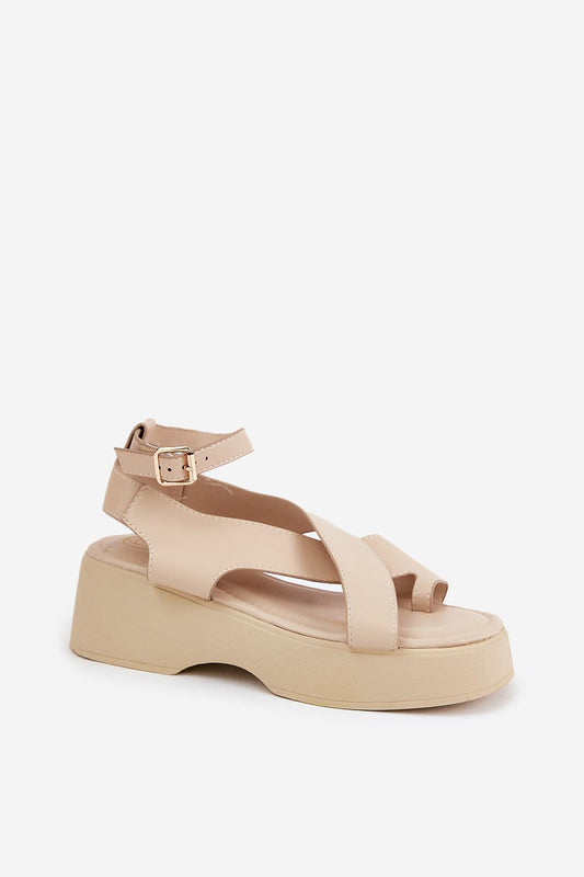  Sandały Model Tenzorus WS-001 Beige - Step in style 