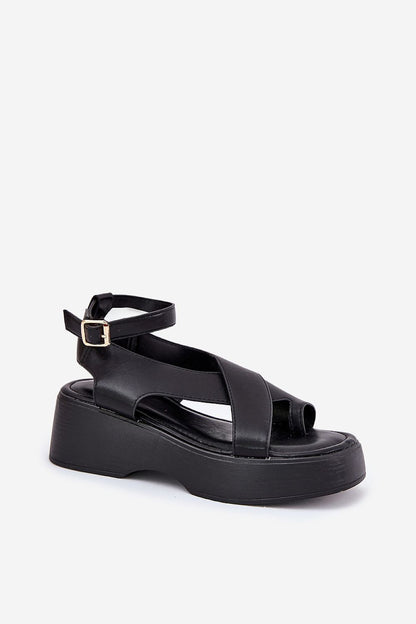  Sandały Model Tenzorus WS-001 Black - Step in style 