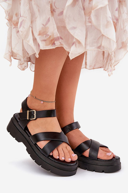  Sandały Model Gevinniser 100-443 Black - Step in style 