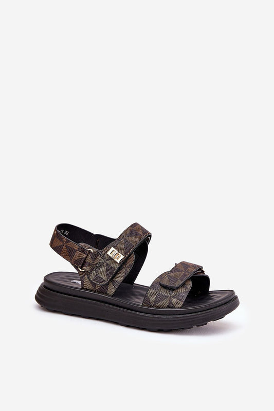  Sandały Model Leriot 88-13 Black/Brown - Step in style 