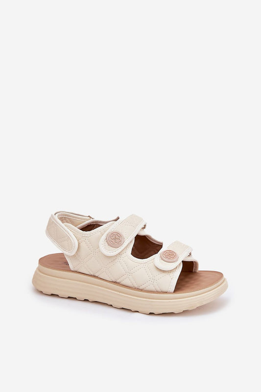  Sandały Model Zoliner 88-02 Beige - Step in style 