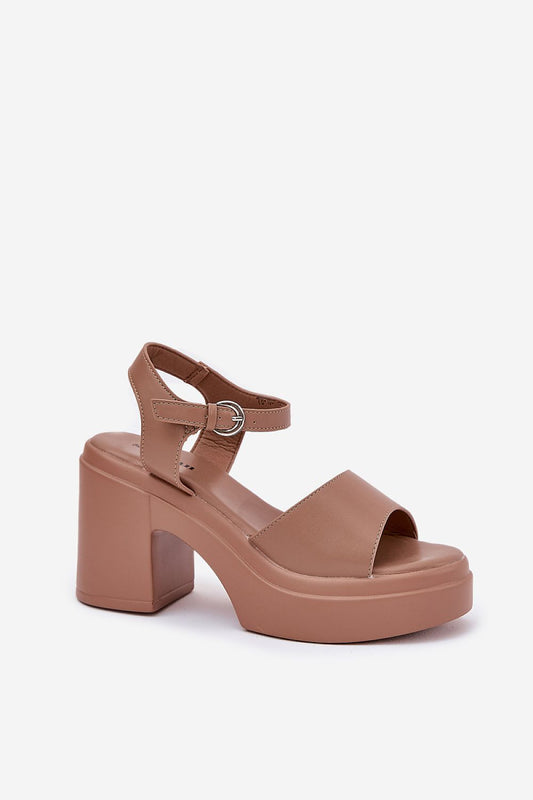  Sandały Model Korlevia 78-185 Dark Beige - Step in style 