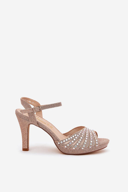  Sandały Model DA MR1038-33 Szampan - Step in style 