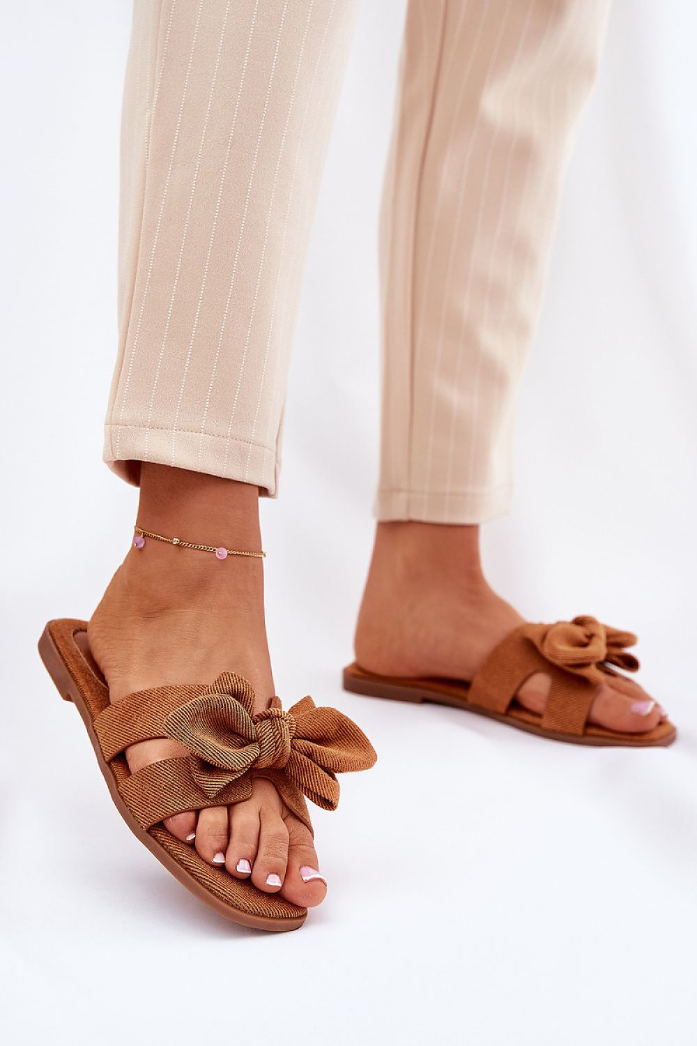  Sandał Klapki Model Tobin LX9614 Camel - Step in style 