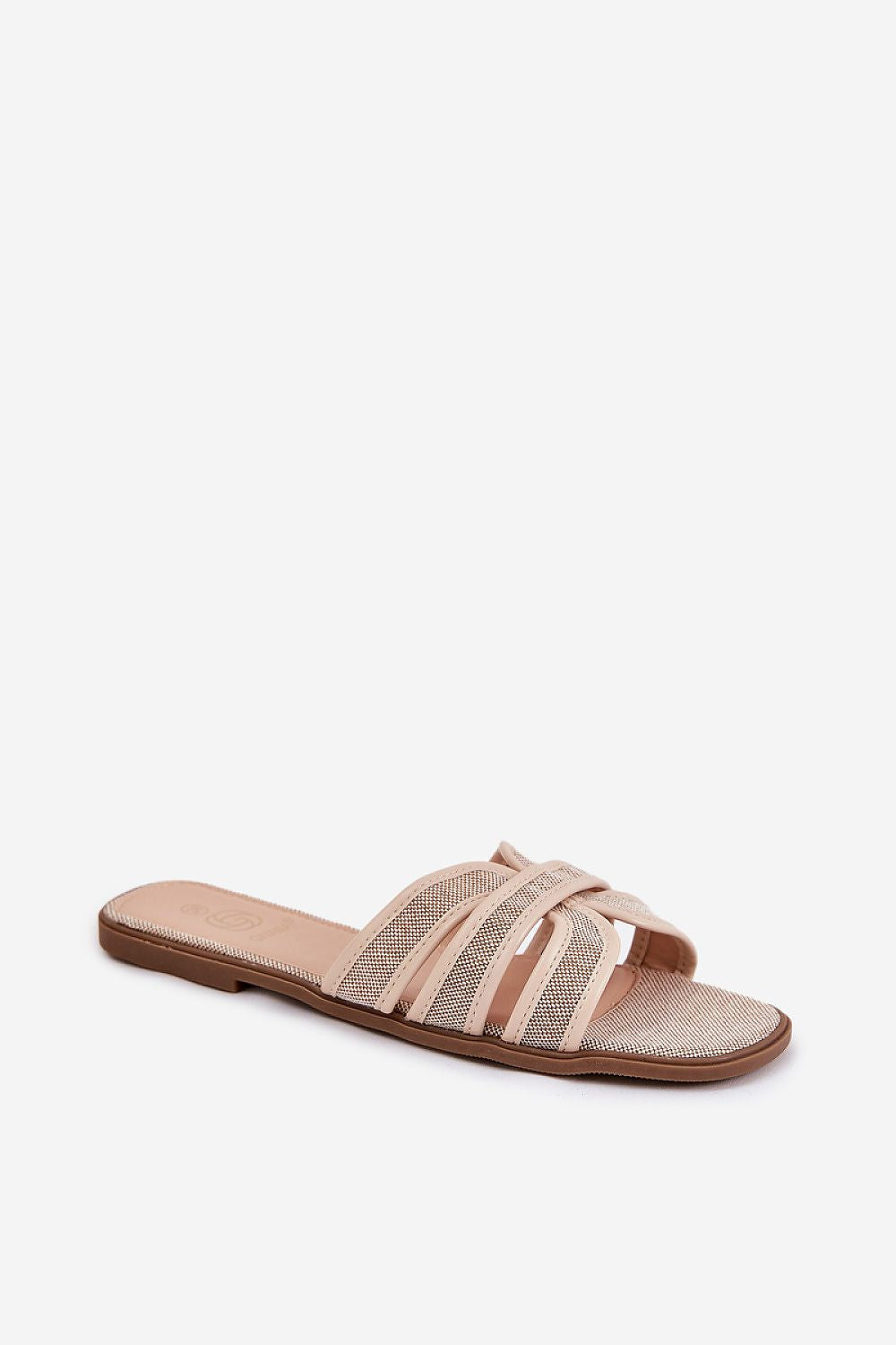  Sandał Klapki Model Scazze TC-11 Beige - Step in style 