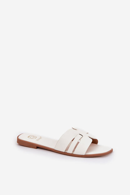  Sandał Klapki Model Ecapus CD314 White - Step in style 
