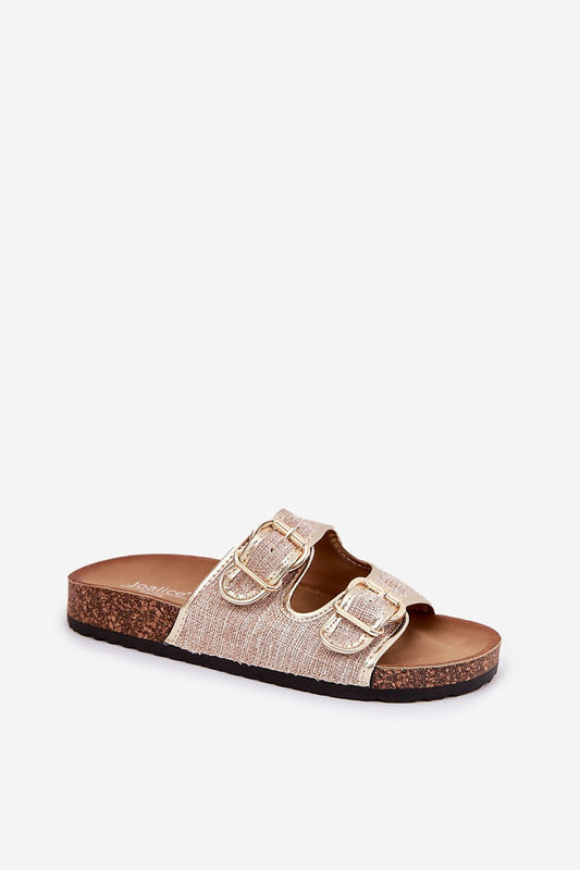  Sandał Klapki Model Osoffe 666-31 Gold - Step in style 
