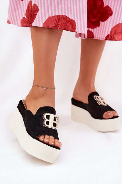  Sandał Klapki Model Tanonea 2283 Black - Step in style 