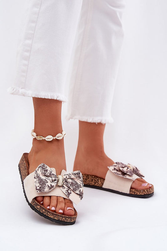  Sandał Klapki Model Lisandrea 1147 Beige - Step in style 