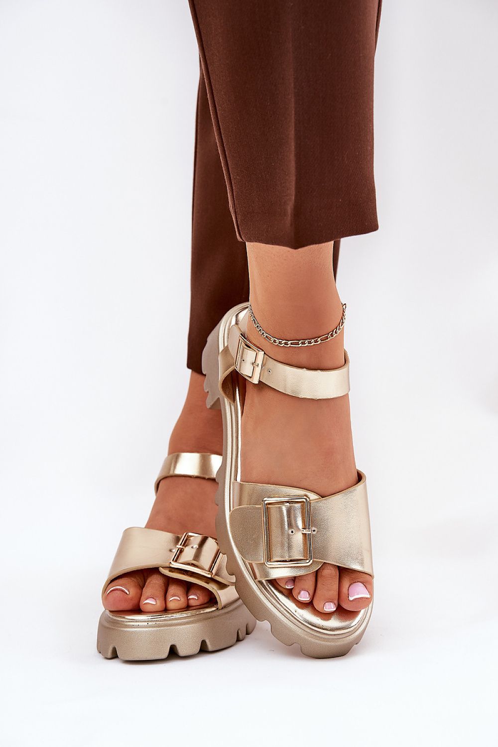  Sandały Model Gofielle 8068 Gold - Step in style 