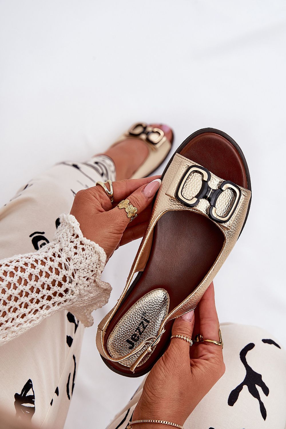  Sandały Model Lilria RMR2060-23 Gold - Step in style 