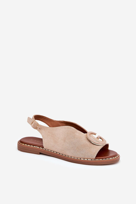 Sandały Model Haliones A8230 Beige - Step in style 