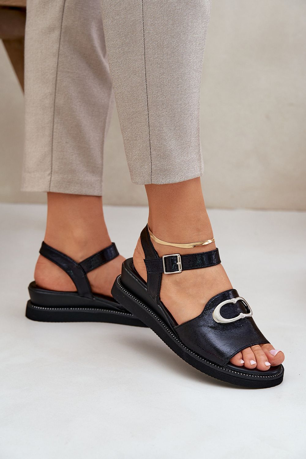  Sandały Model Salianes RMR2267-10 Black - Step in style 
