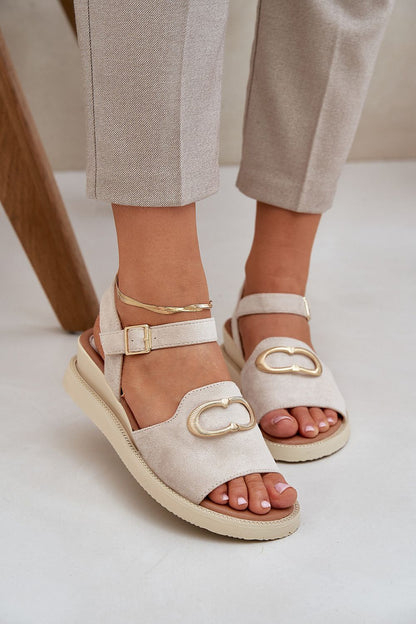  Sandały Model Salianes RMR2267-10 Beige - Step in style 