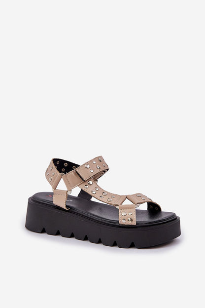  Sandały Model Tatellia Al19 Beige - Step in style 