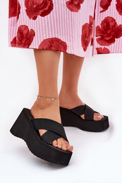  Sandał Klapki Model Sevolee 3773 Black - Step in style 