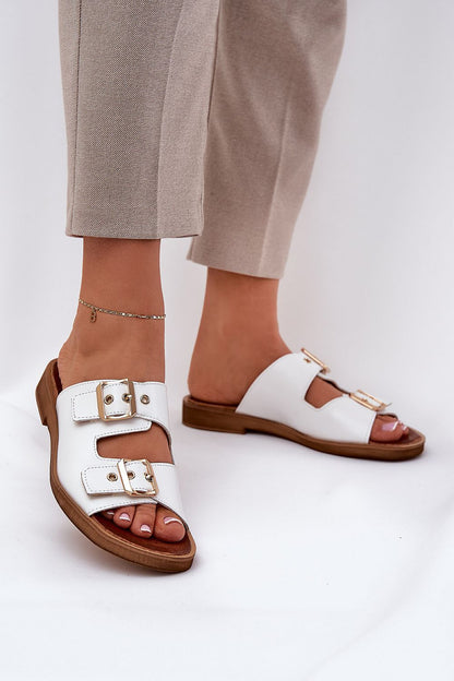  Sandał Klapki Model Zazoo 3020 White - Step in style 
