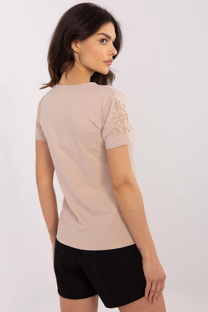   Tshirt Damski Model RV-TS-A518.39 Beige - Relevance 