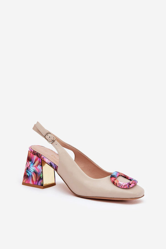  Sandały Model DA CR51-002 Beige - Step in style 