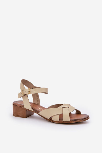  Sandały Model Zazoo 40372 Light Beige - Step in style 