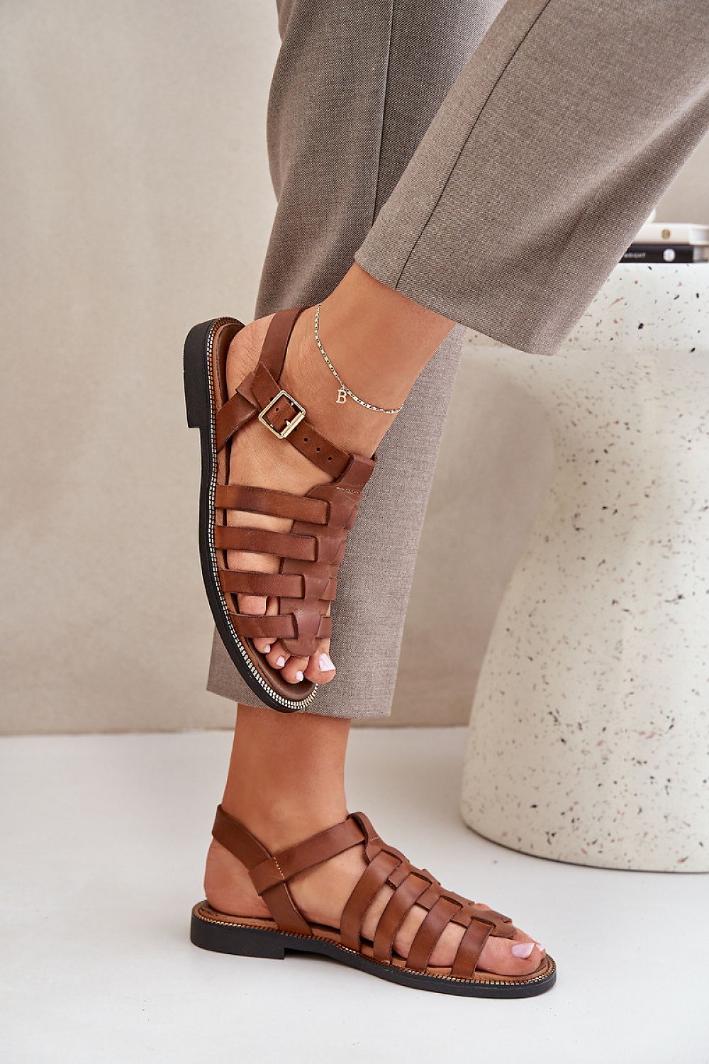  Sandały Model Zazoo 3686 Camel - Step in style 
