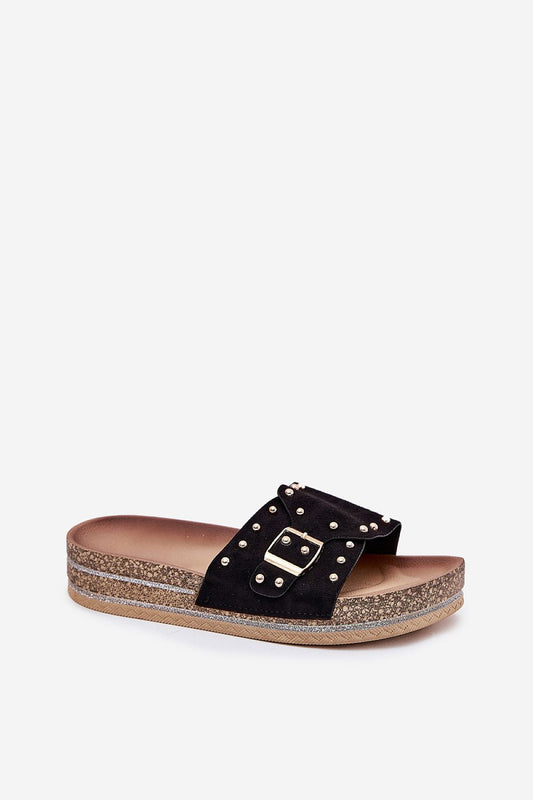  Sandał Klapki Model Nusithia M550 Black - Step in style 