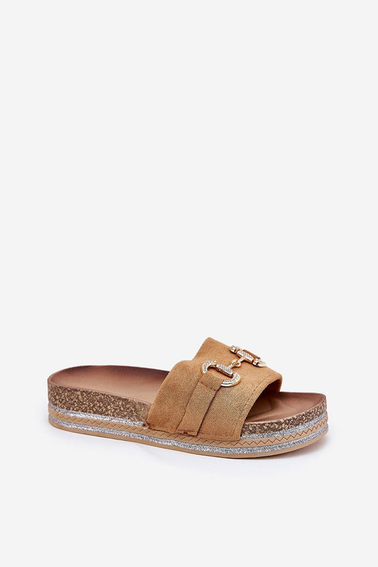  Sandał Klapki Model Morisela M538 Camel - Step in style 