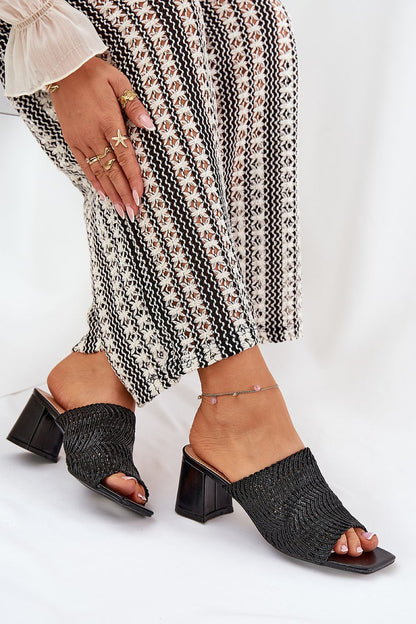  Sandał Klapki Model Ciariloria FY35-6 Black - Step in style 