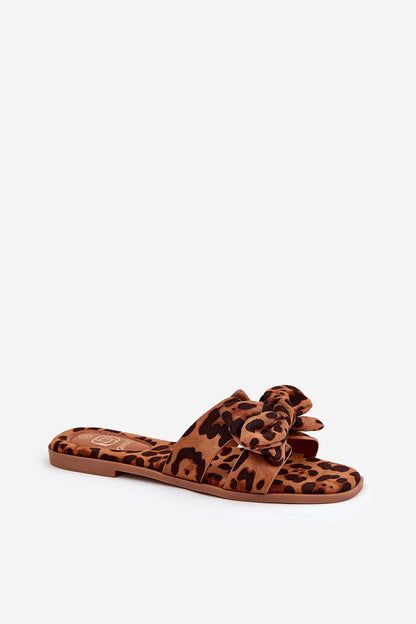 Sandał Klapki Model Tobin LX9614 Brown Panterka - Step in style 