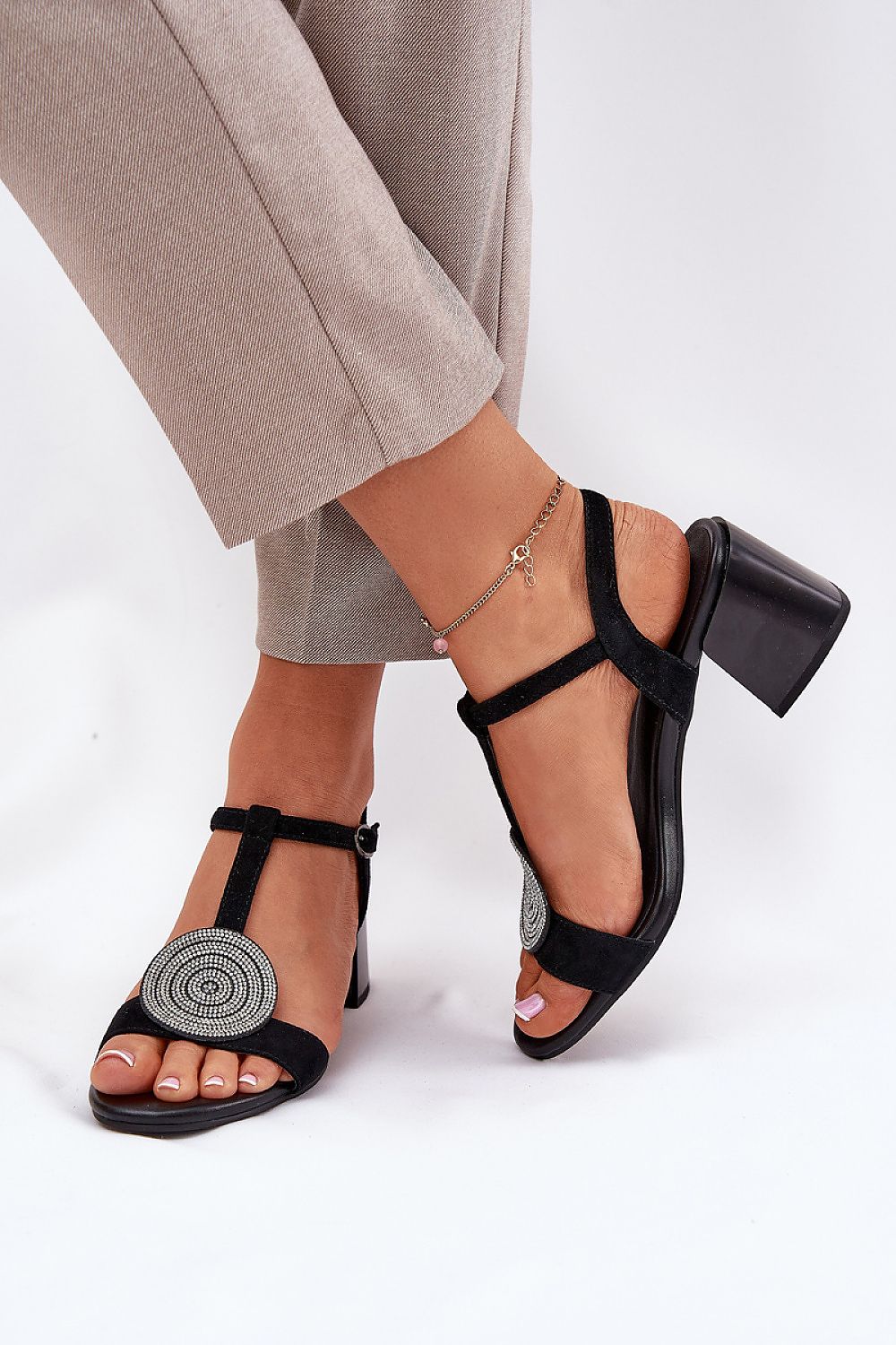  Sandały Model DA JC51-842 Black - Step in style 